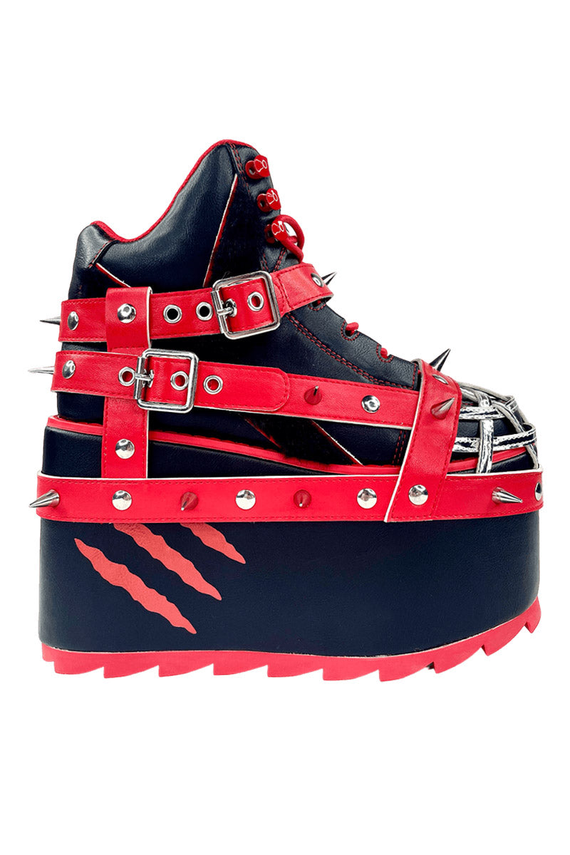 licensed black vegan leather gloomy bear shoes for women