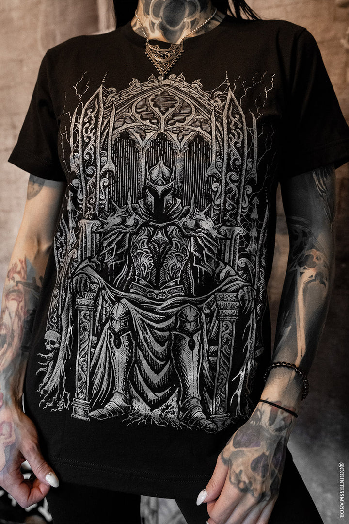 goth knight short sleeve shirt