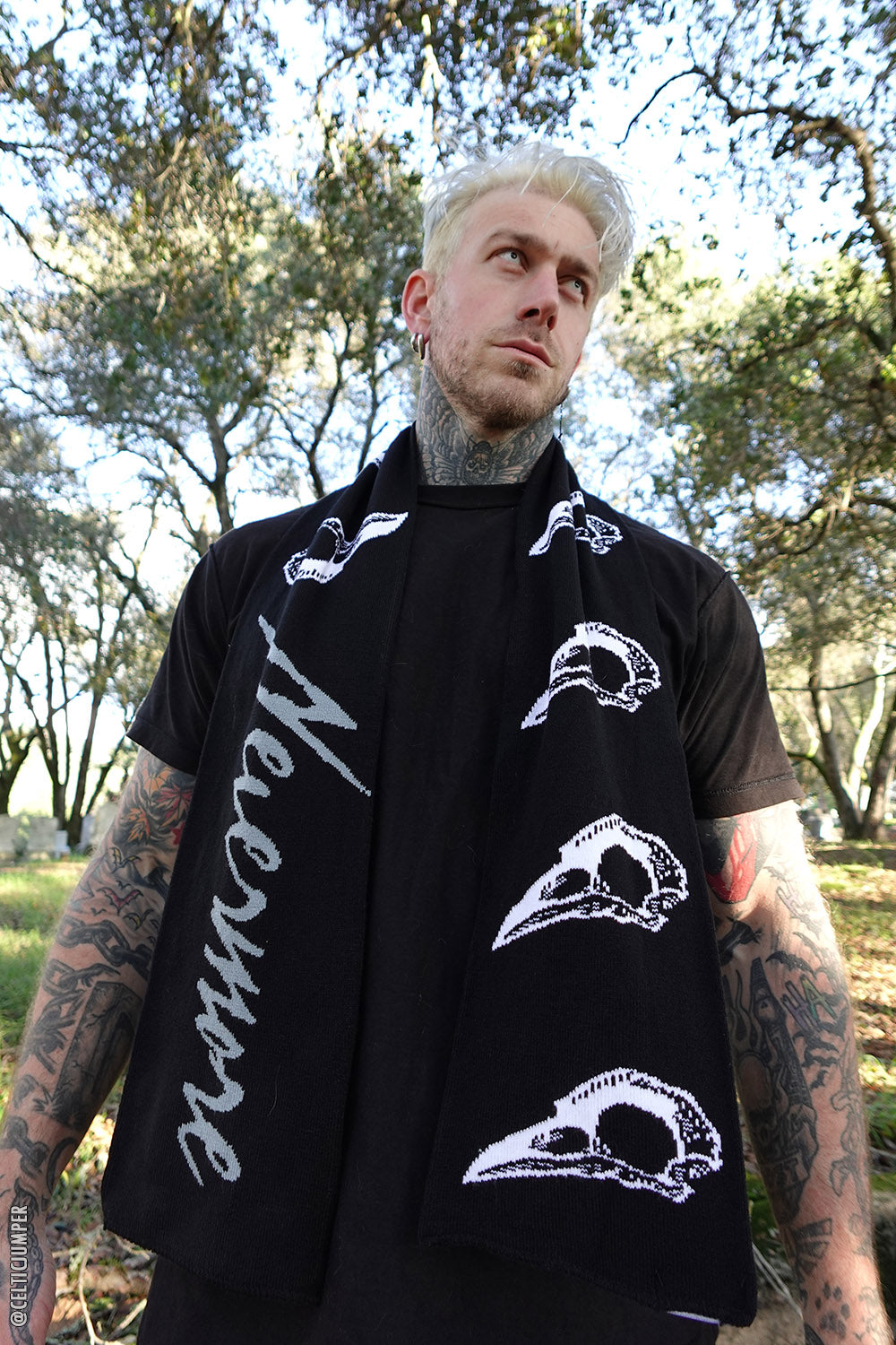 Nevermore Raven Scarf