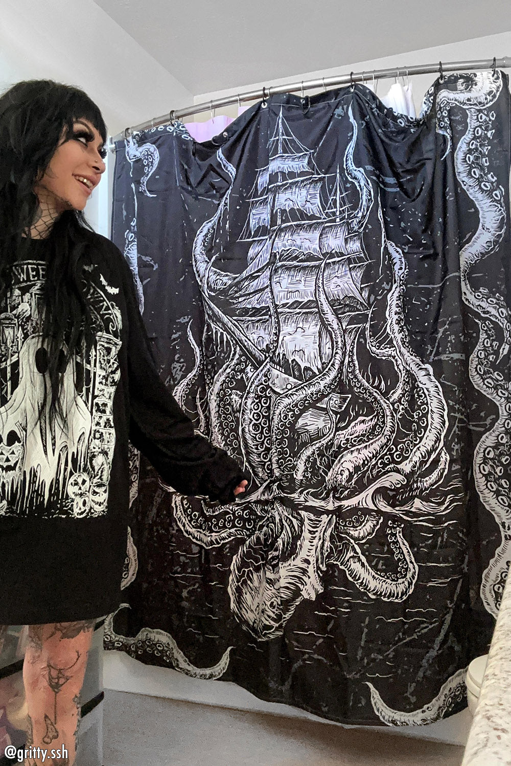 Kraken Shower Curtain