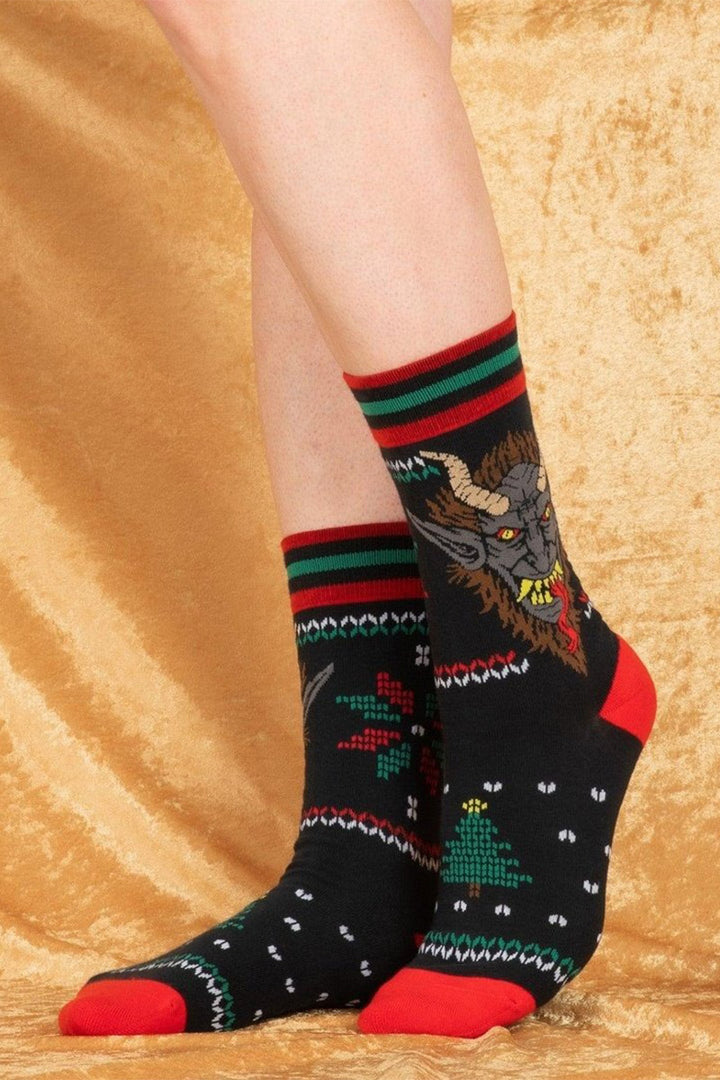 novelty krampus socks