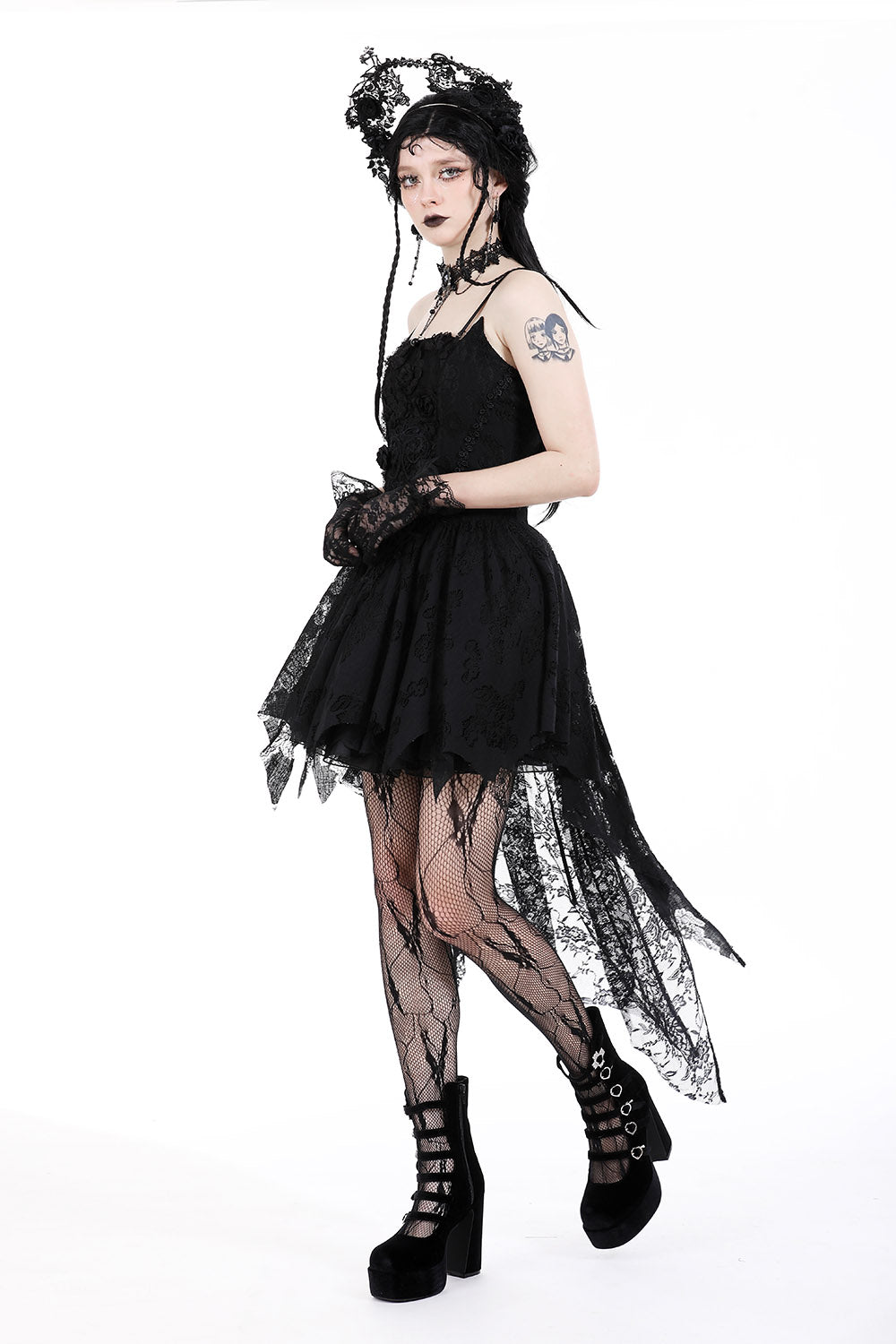 Lace Bodycon Dress Venus Black Lace Dress Dark In Love Gothic Twine Tied The Chest Strap Dress Lace Bodycon Dress Venus Black Lace Dress Dark In Love Gothic Twine Tied The Chest Strap Dress