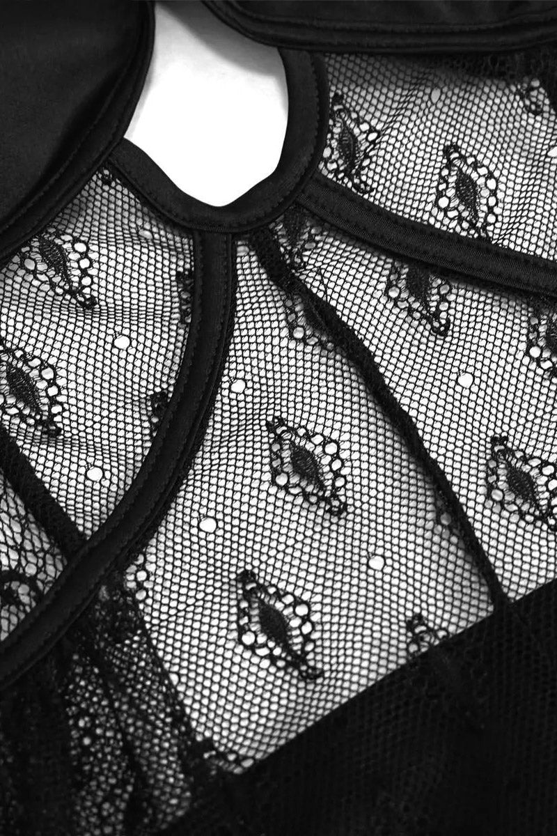 Romantic Goth One Piece Swimsuit
