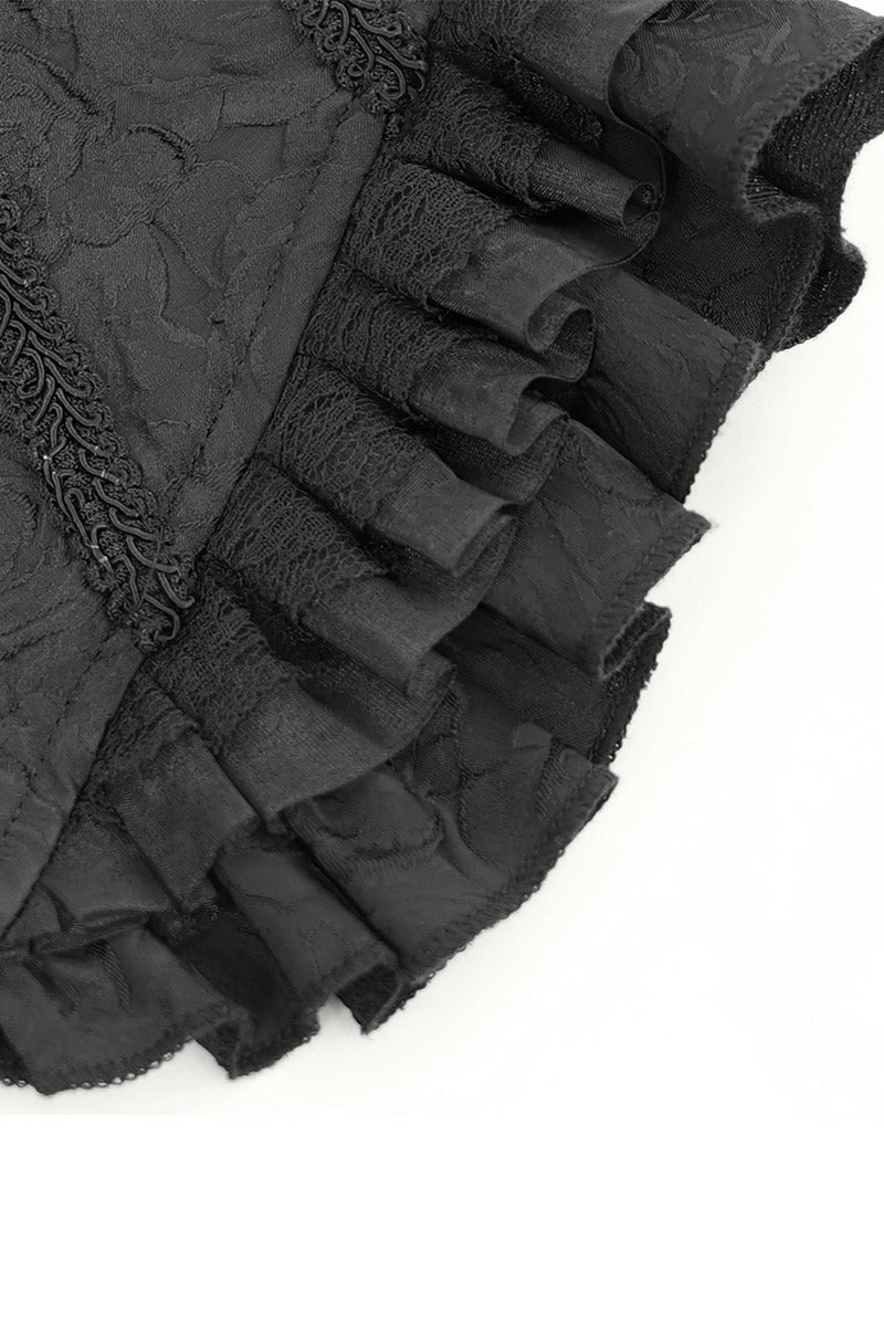 ruffled gothic top