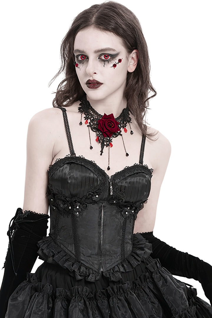 womens vampire goth corset top