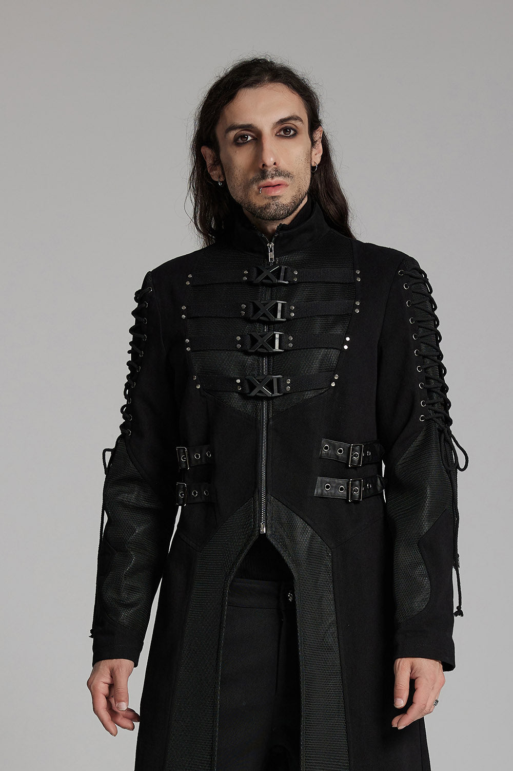 Rasputin Rivet Studded Trenchcoat – VampireFreaks