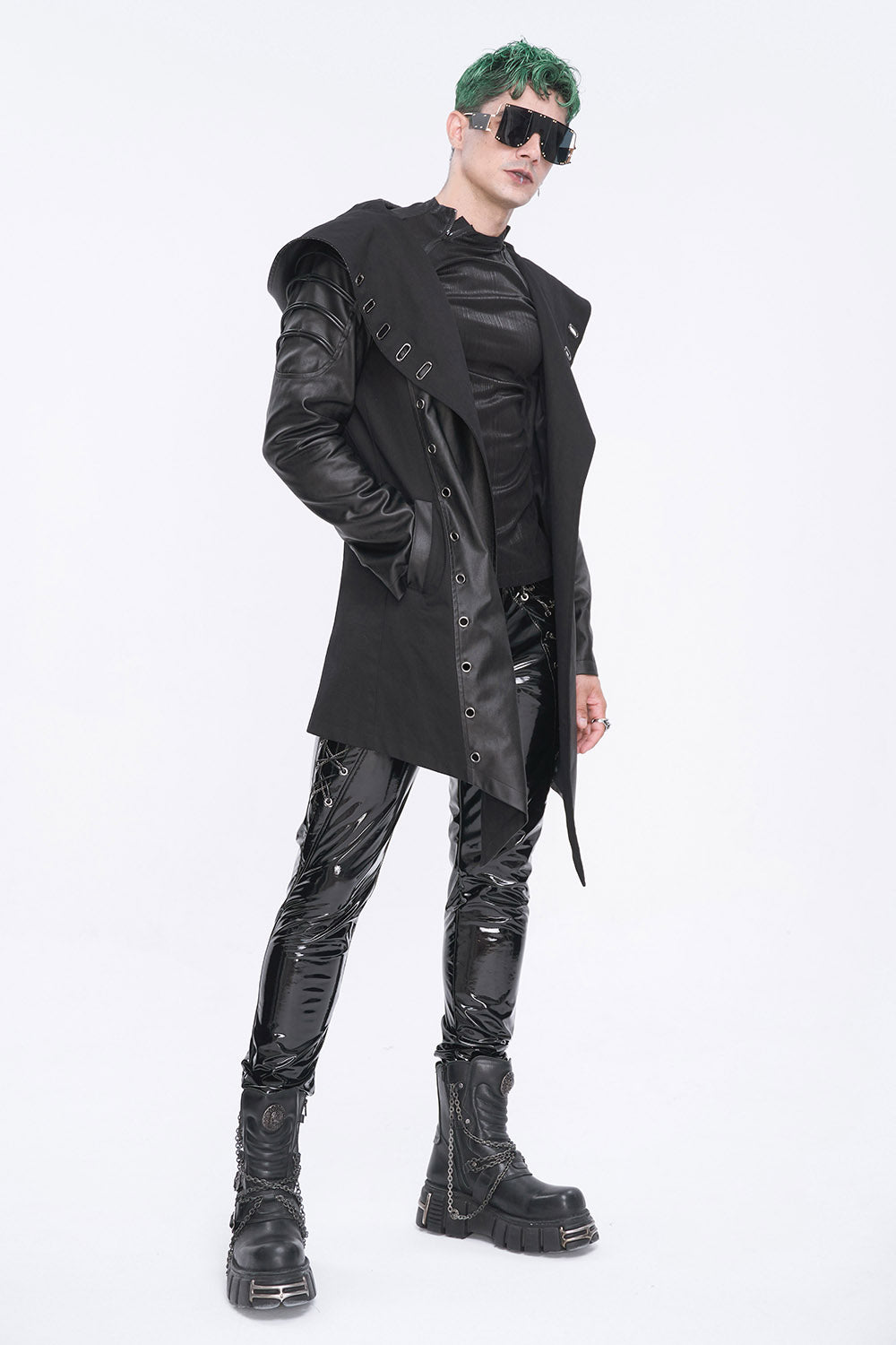 mens vegan moto jacket