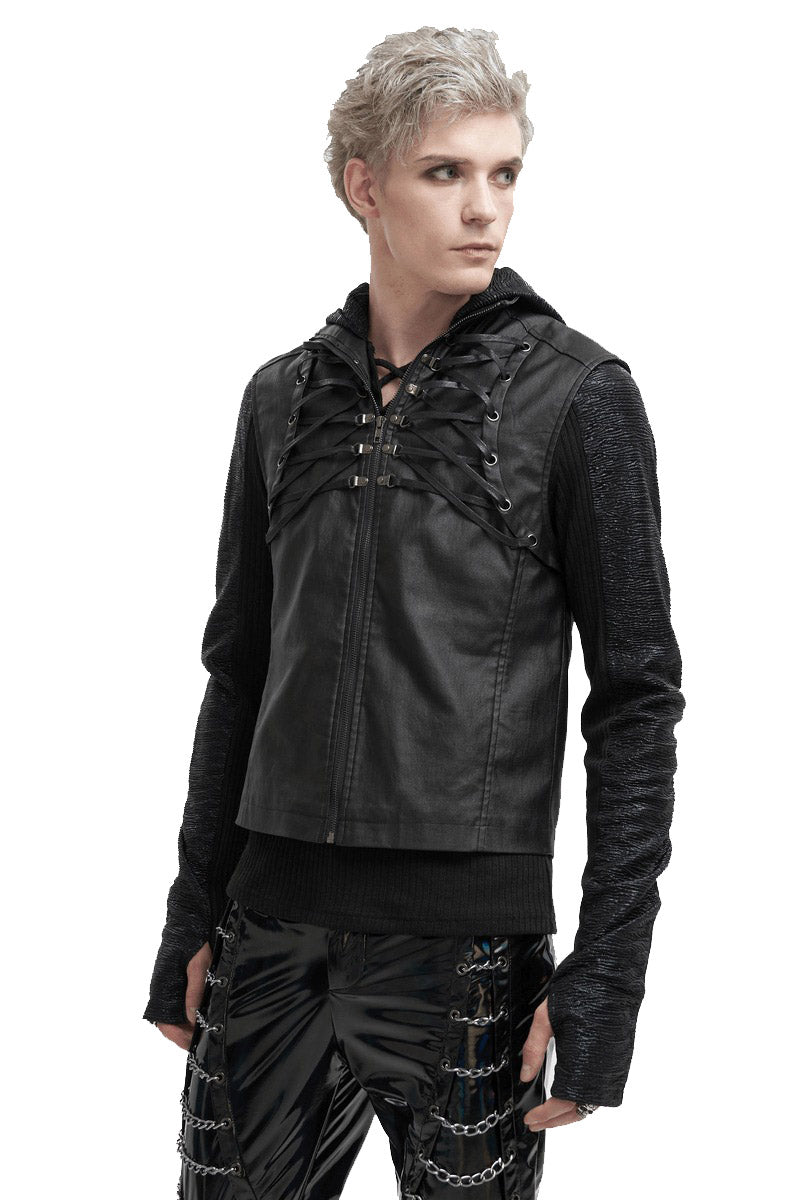 Skeletal Spine Motorcycle Vest