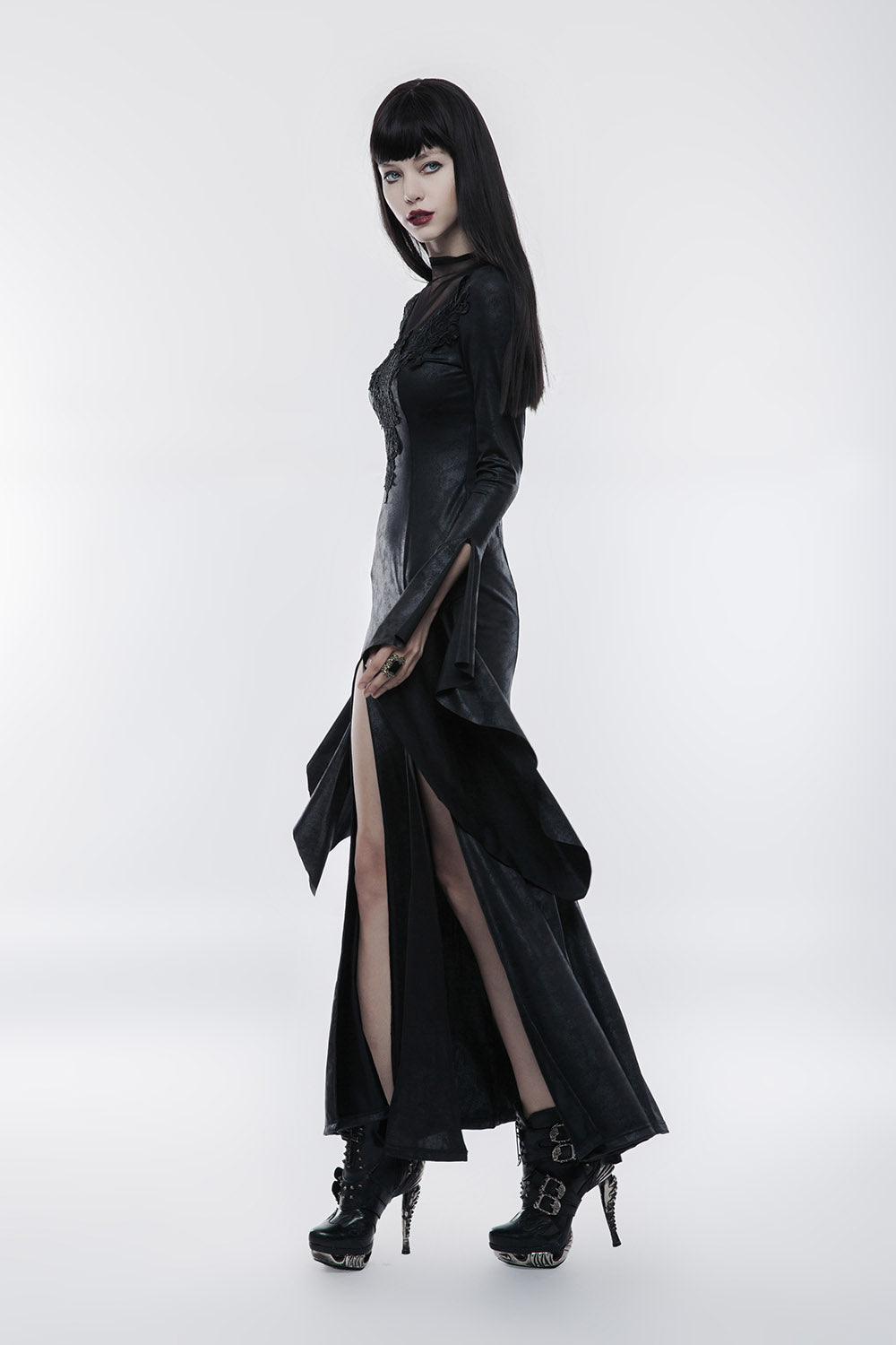 womens leg slit long dress