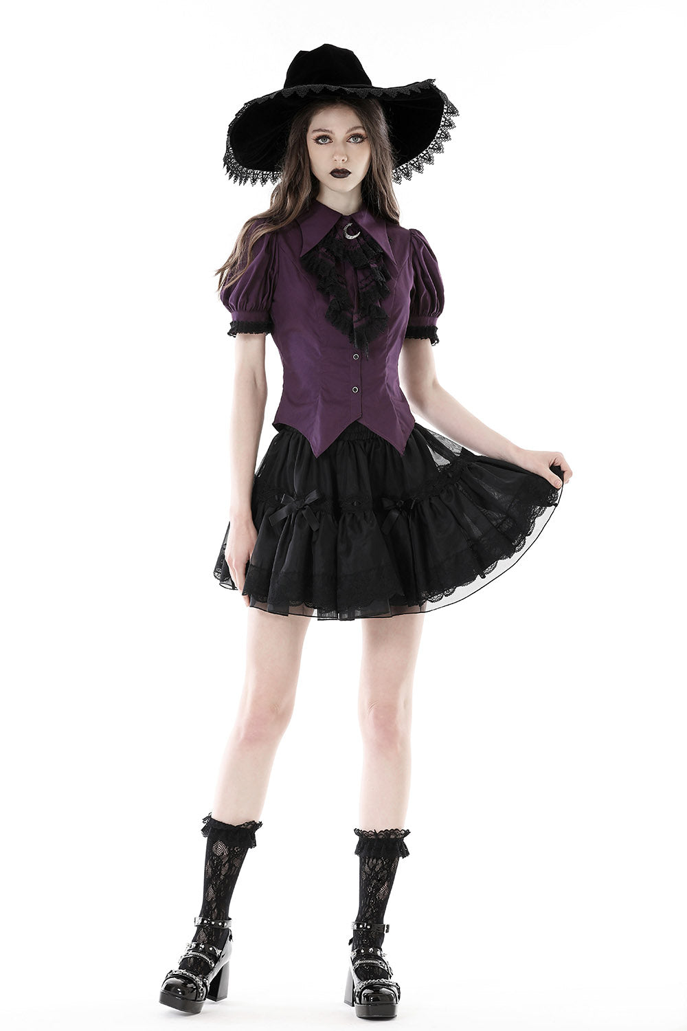 witch collar blouse