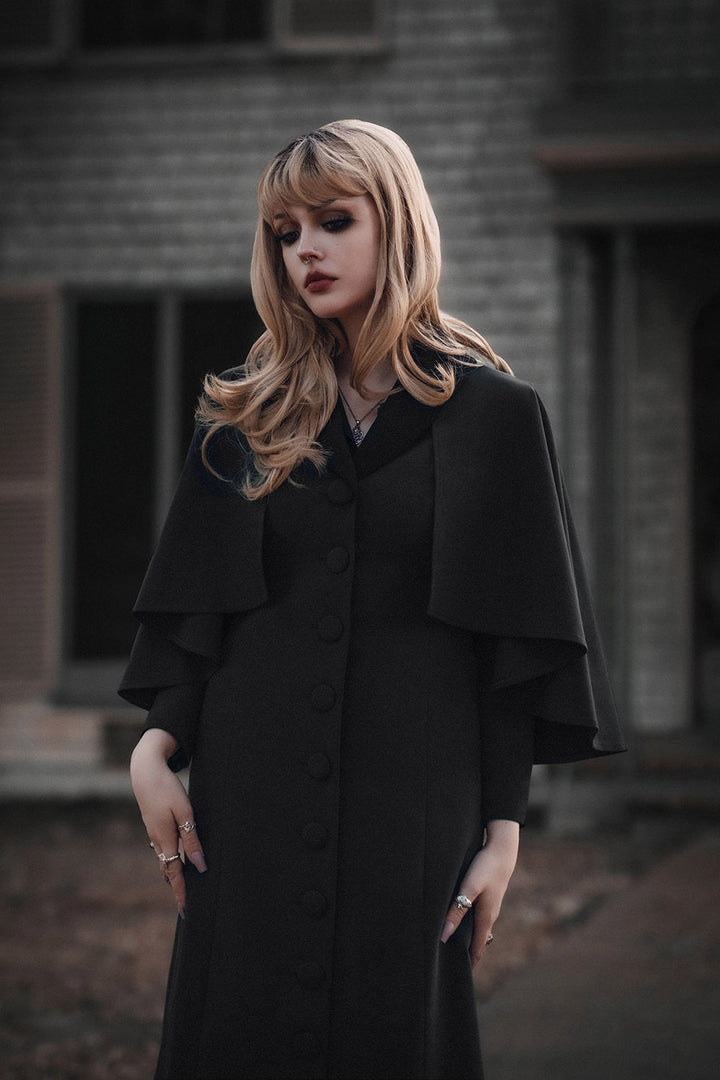 winter goth cape