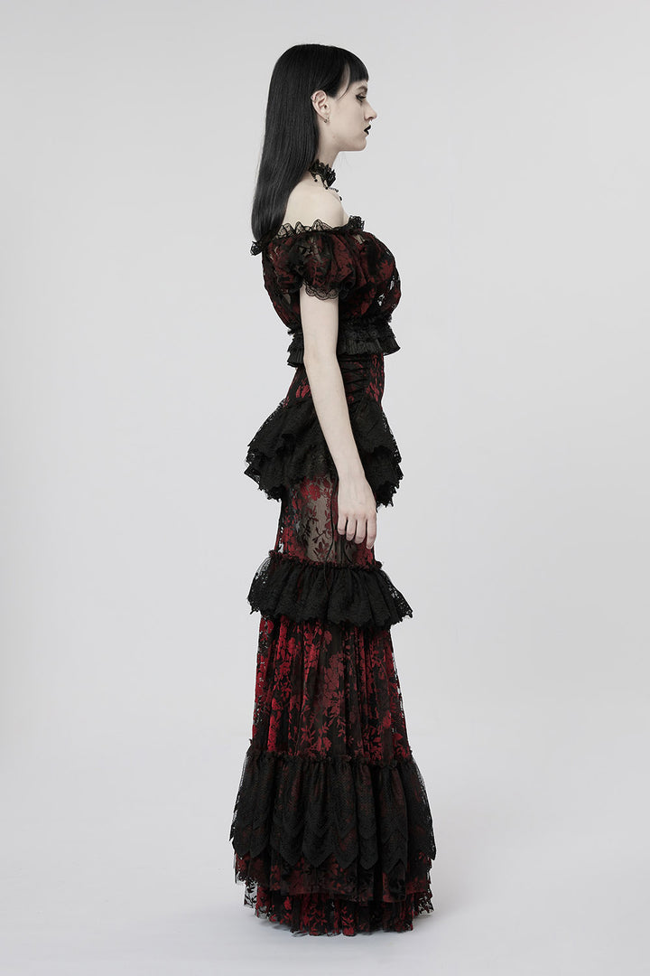 womens mermaid tail gothic skirt