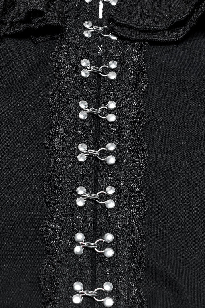 ripped post apocalyptic top with eyelets