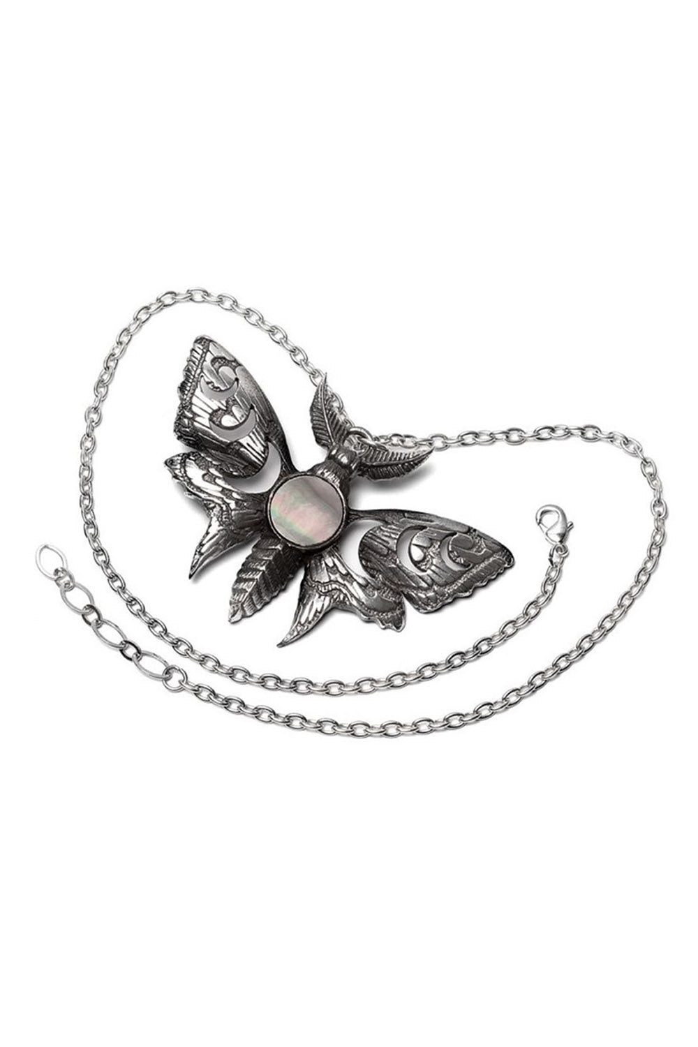 large moth pendant necklace