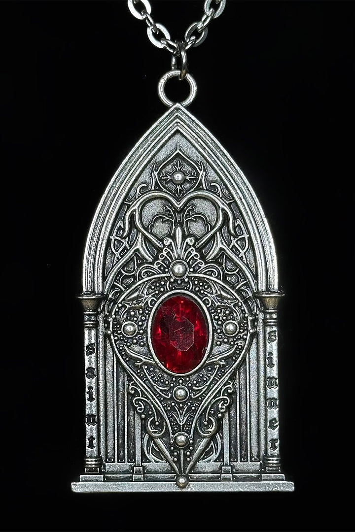 victorian gothic church necklace