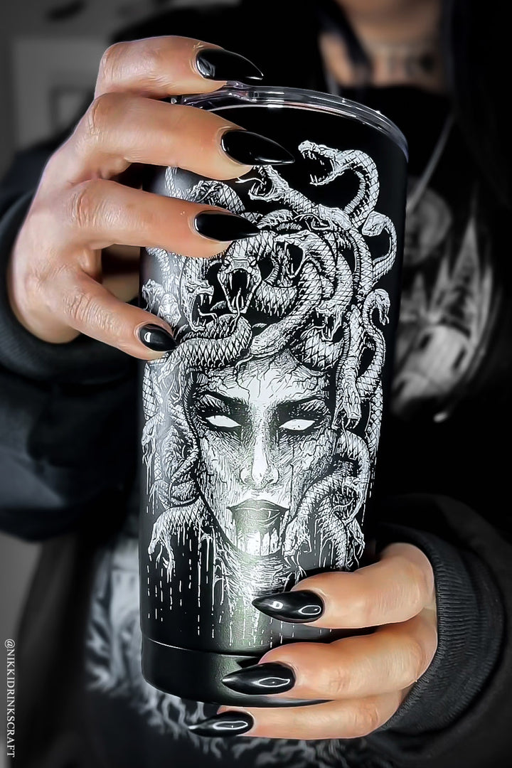 medusa coffee cup to go made of stainless steel