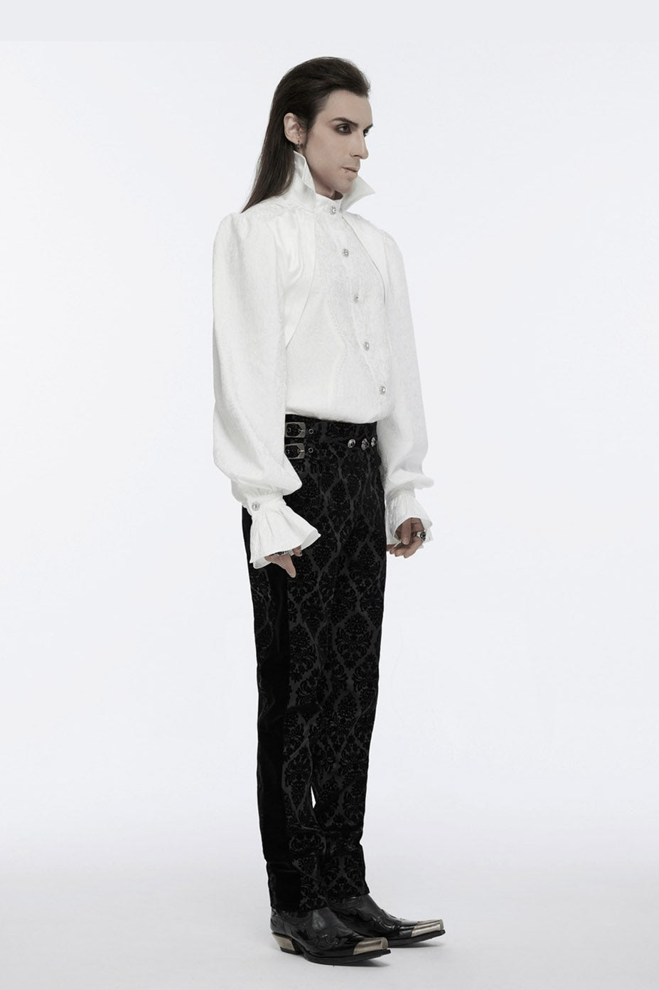 mens straight-leg gothic pants by punk rave