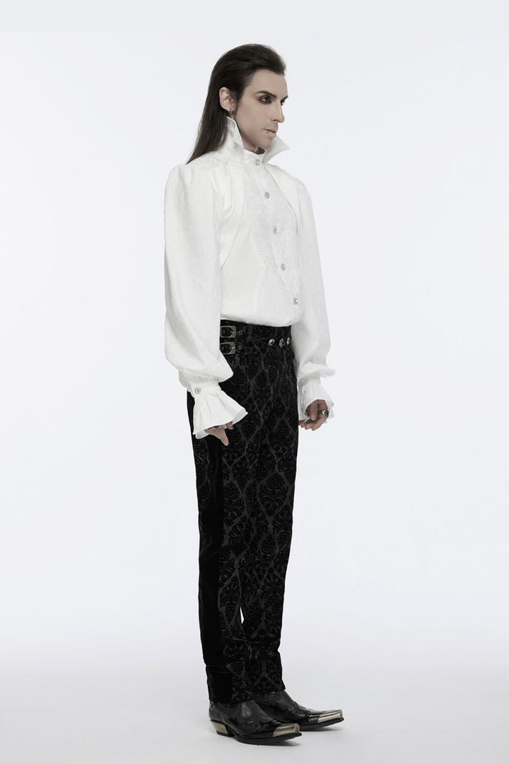 mens straight-leg gothic pants by punk rave