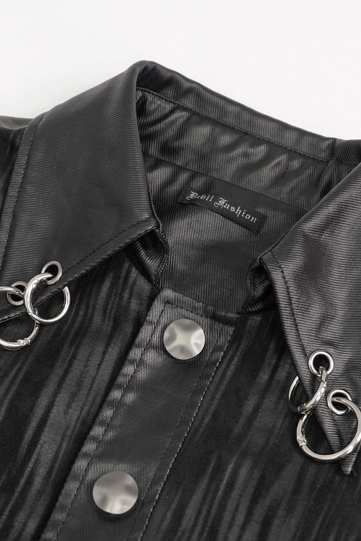 Pierced Leather Shacket