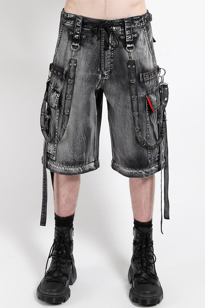mens plus size long punk cargo shorts by tripp NYC