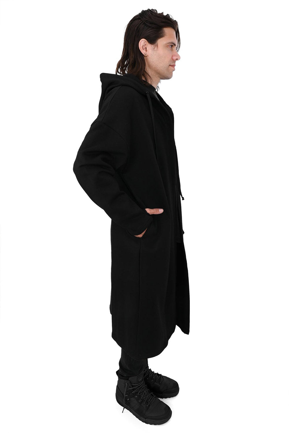 mens goth long cardigan