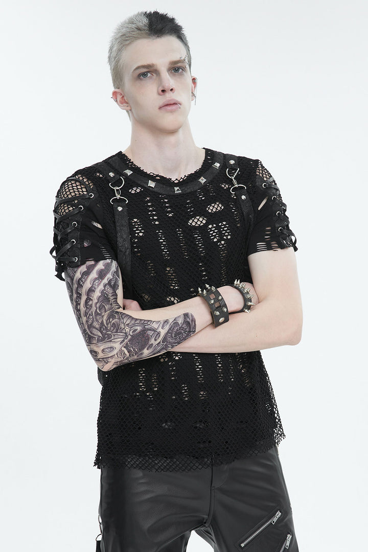 mens distressed top