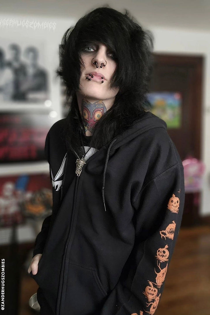 Possessed Pumpkin Patch Hoodie w/ Pumpkin Sleeves