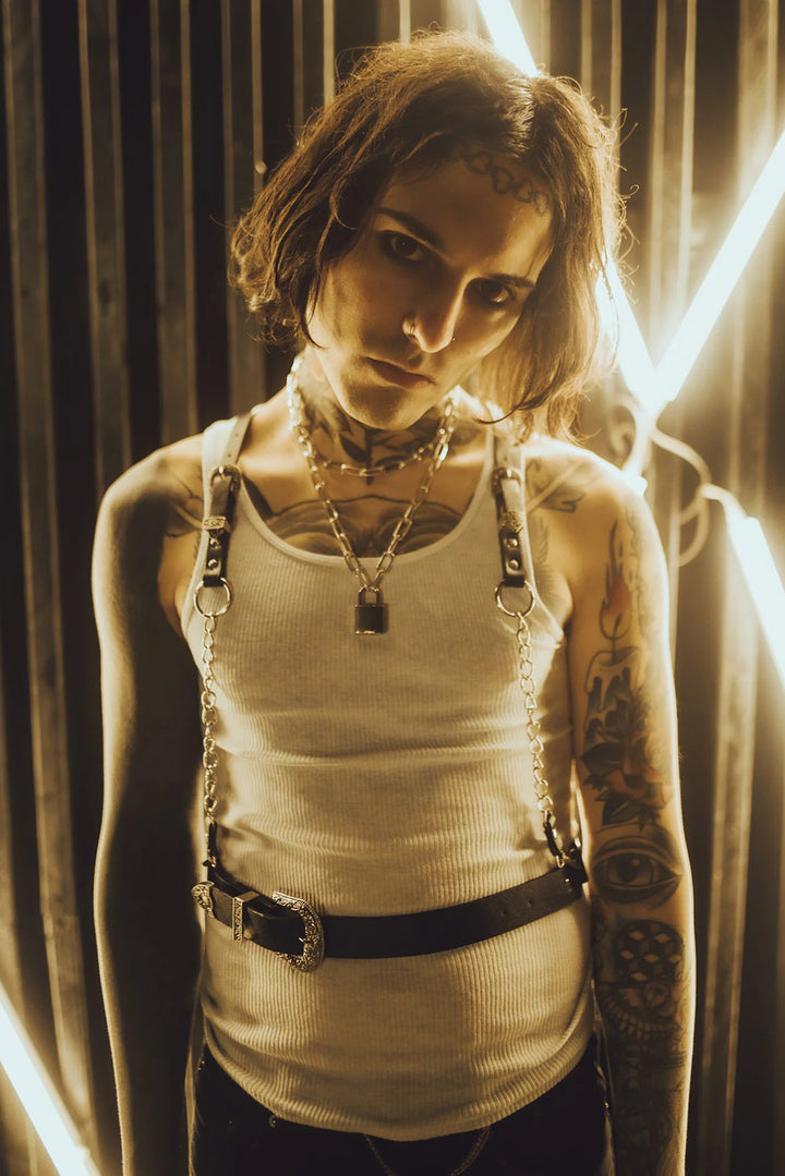 The Sharpshooter Western Goth Chain Harness
