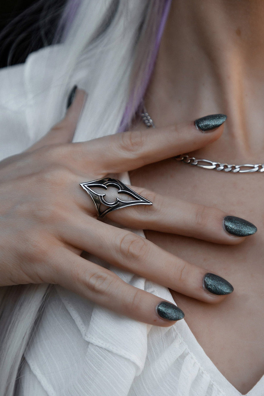 medieval goth lively ghosts ring
