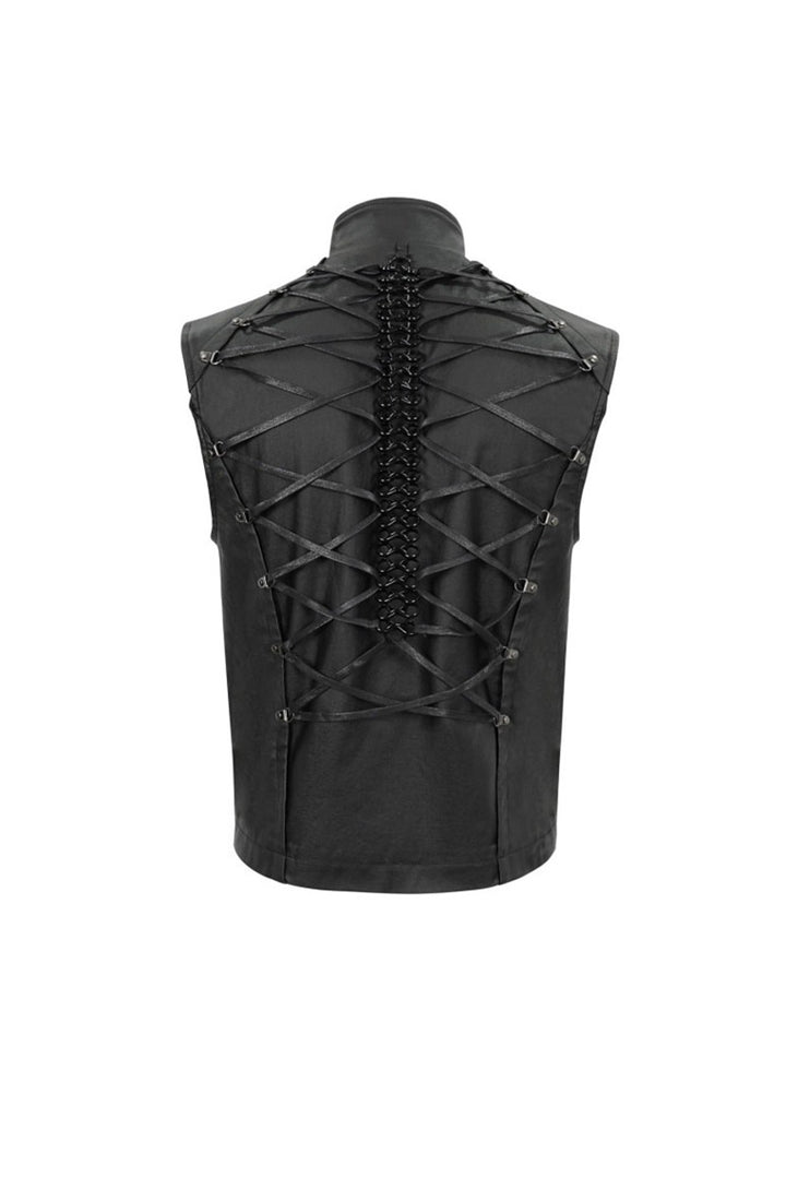 Skeletal Spine Motorcycle Vest