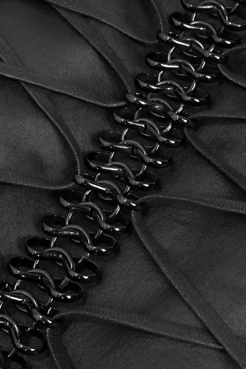 Skeletal Spine Motorcycle Vest