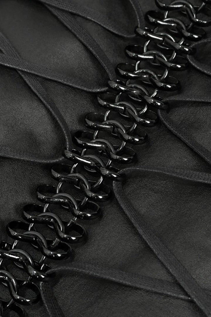 Skeletal Spine Motorcycle Vest