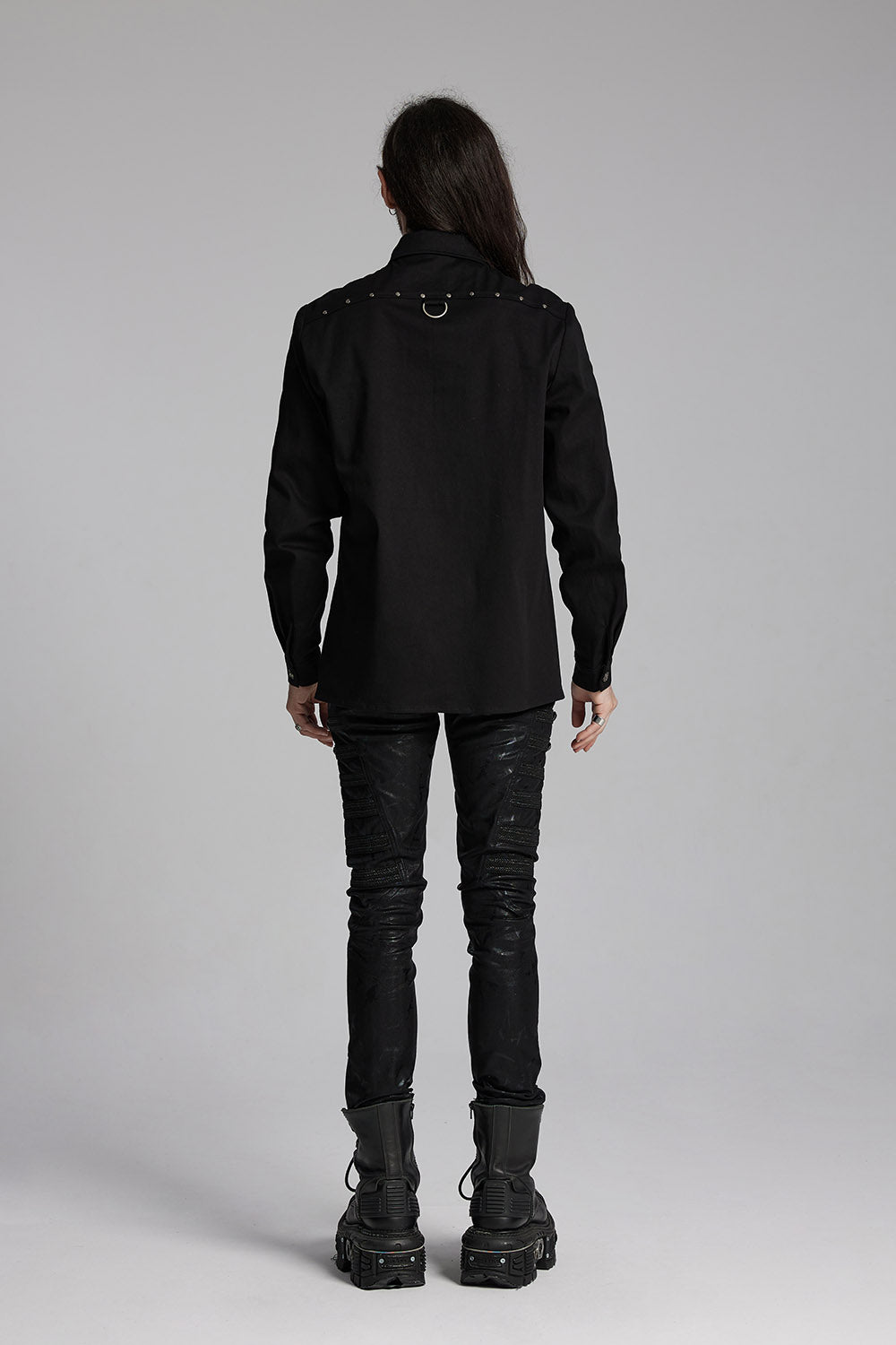 mens long sleeve gothic dress shirt