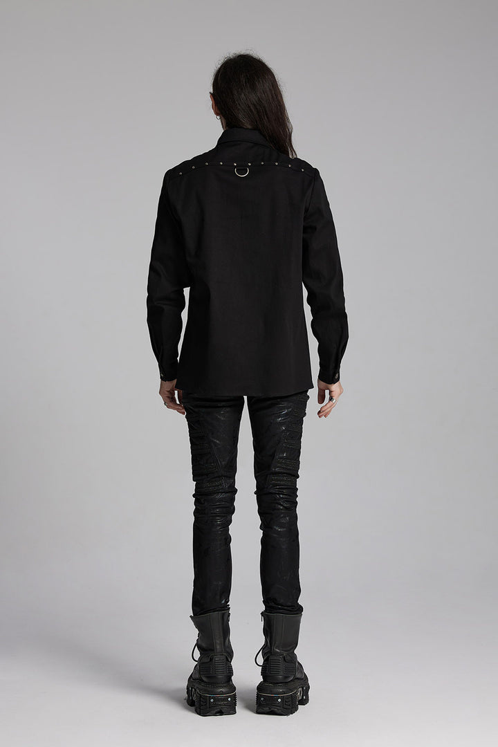 mens long sleeve gothic dress shirt