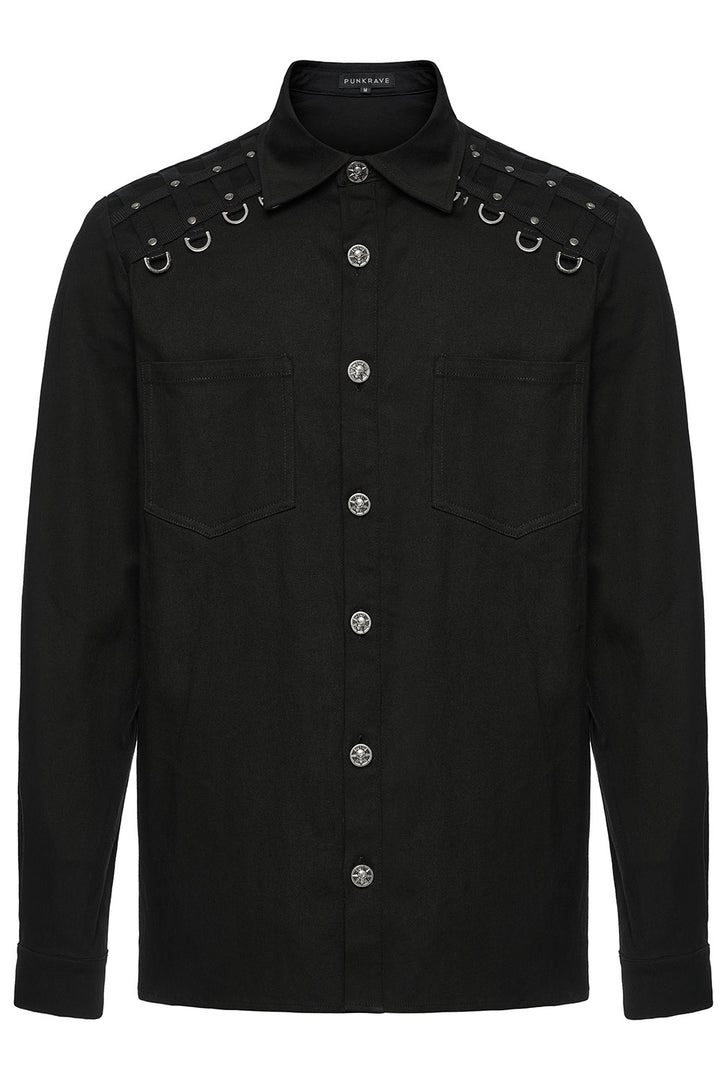 button down punk rock shirt