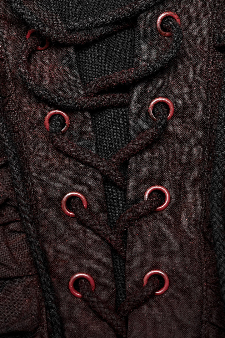 mens medieval eyelet shirt