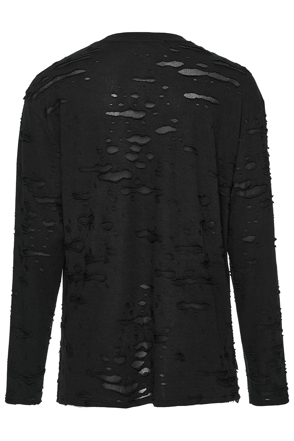 mens long sleeve distressed shirt