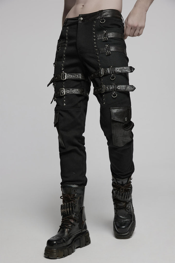 mens black grunge goth jeans