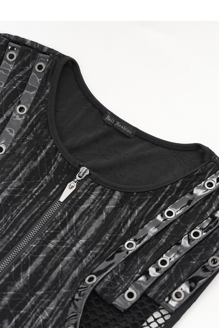 mens wasteland tank top with eyelets