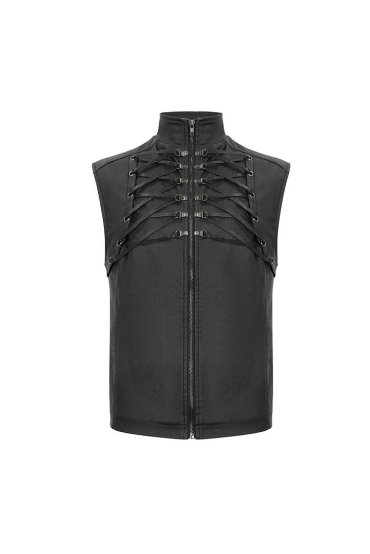 Skeletal Spine Motorcycle Vest