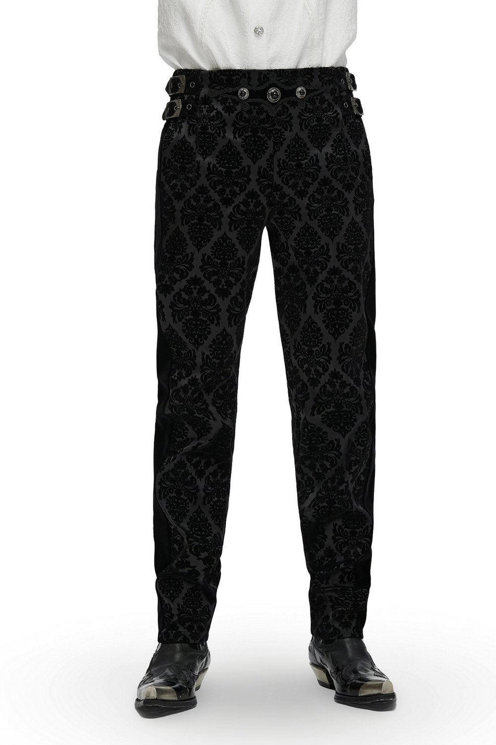 mens vampire goth Damask jeans