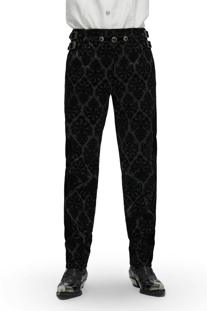 mens vampire goth Damask jeans