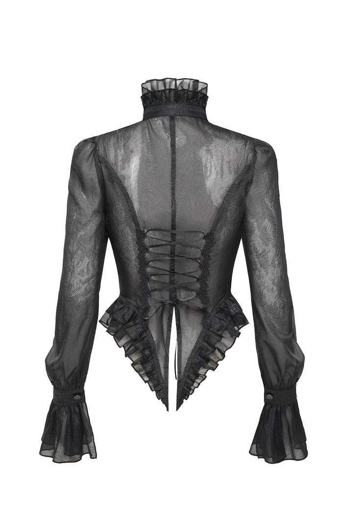tapered waist corset shirt