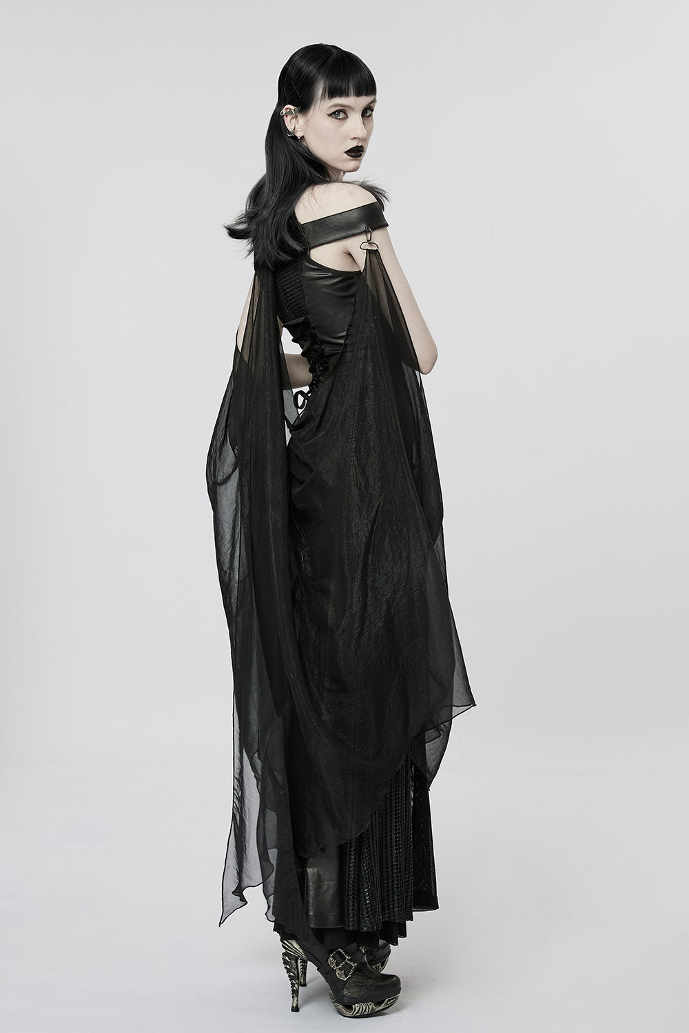 womens long maxi later neck dress