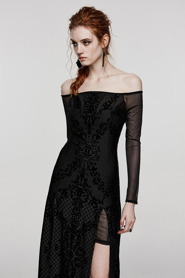 baroque fabric dress