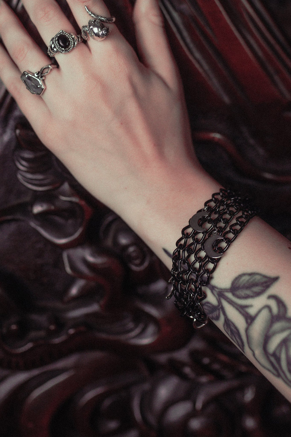 occult moon bracelet