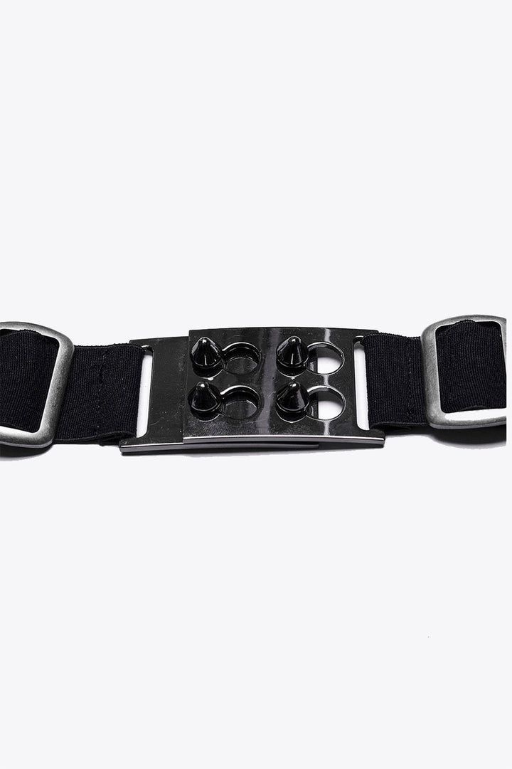 post-apocalyptic mens chain chest harness