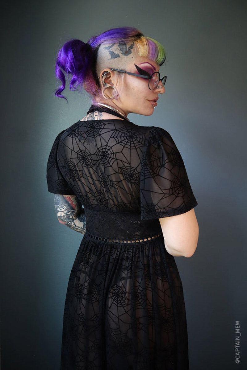 gothic mesh cardigan