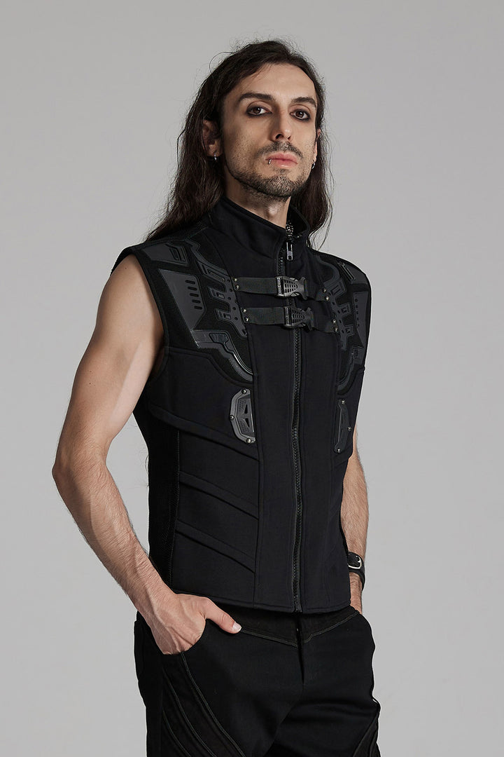 mens punk sleeveless top