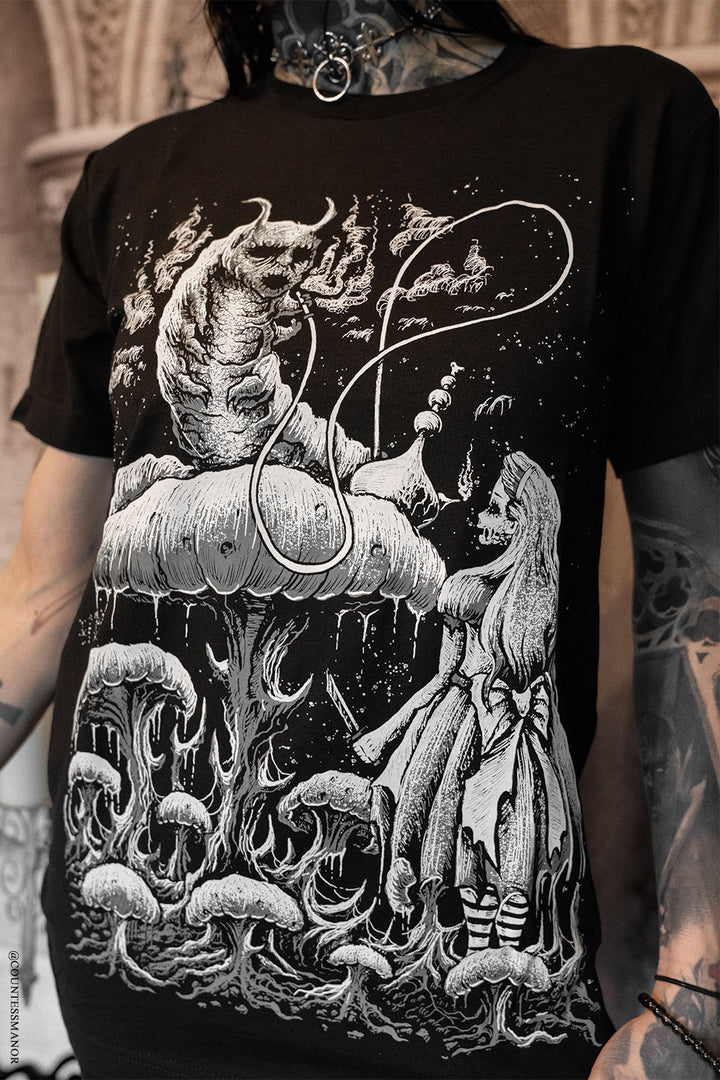 dark alice in wonderland shirt